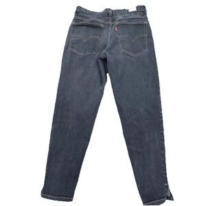 Vintage Levis Jeans Women 8 Straight Leg Mom Black Wash Faded Y2K 2000s Dry Good